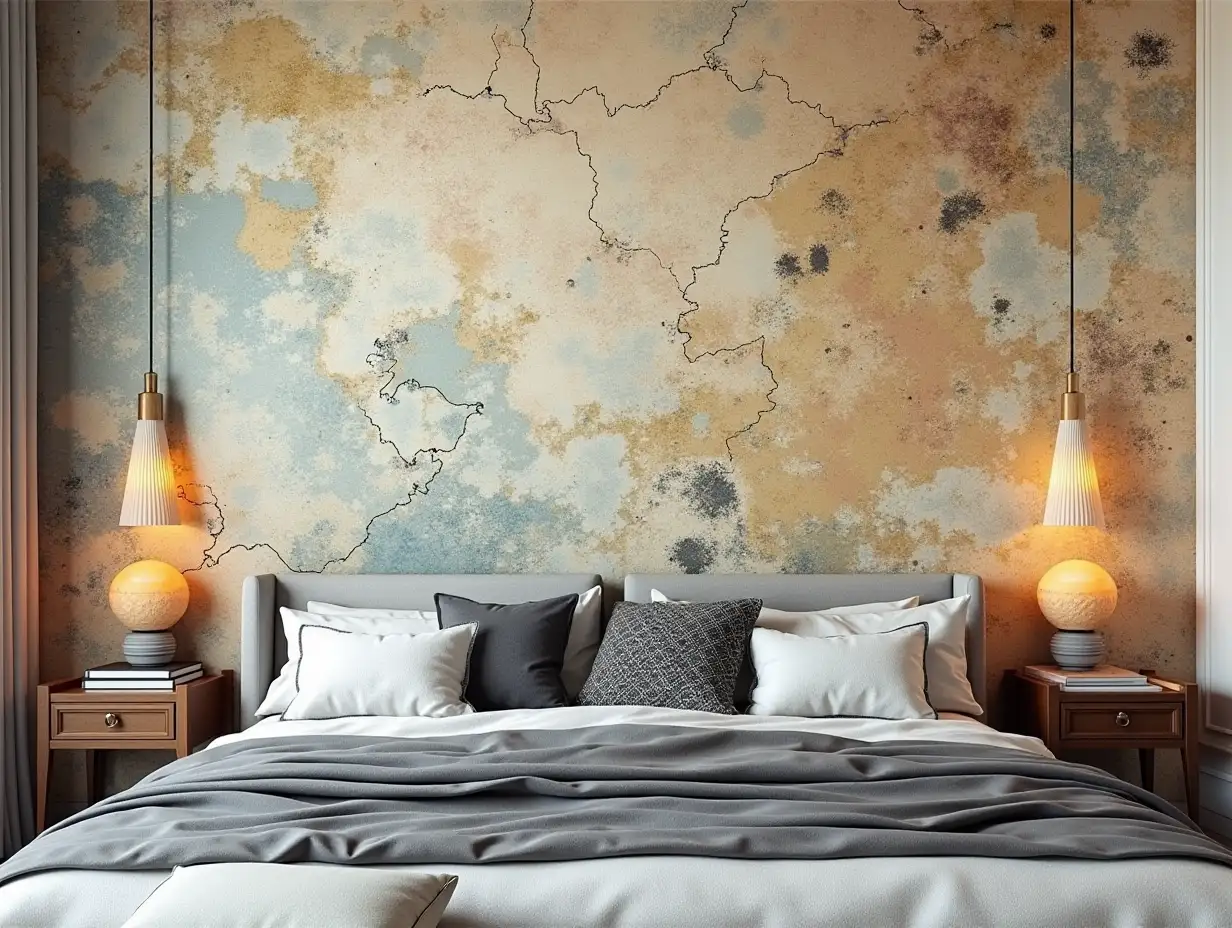 Elevate your design with a grunge-inspired abstract wallpaper