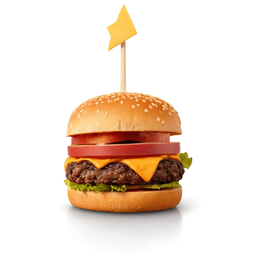 Ultra-Realistic-Delicious-Burger-with-Lots-of-Cheddar-PNG-Image