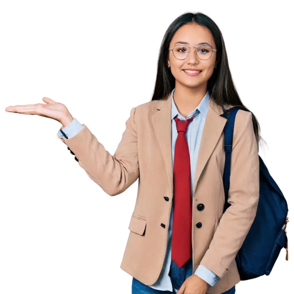 College-Student-in-College-Uniform-PNG-Image-for-Versatile-Digital-Use