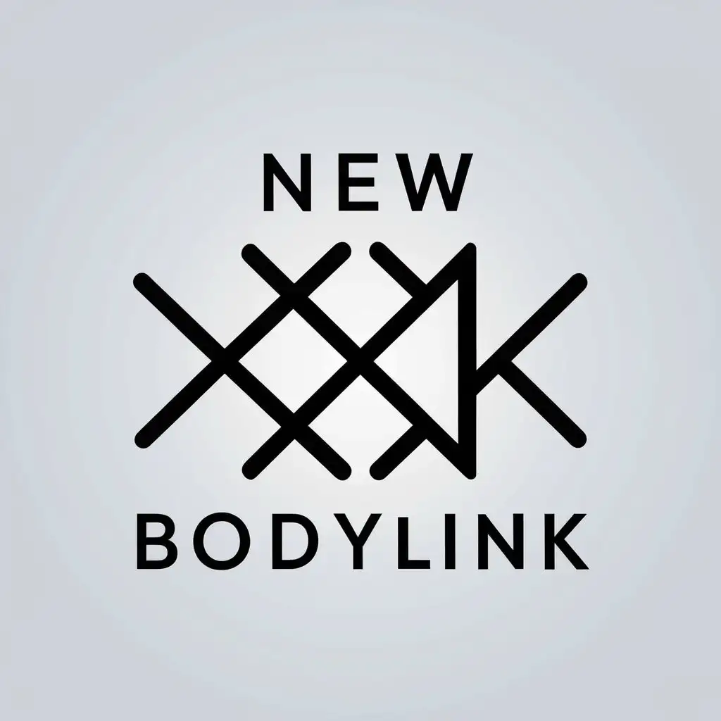 a vector logo design,with the text "new bodylink", main symbol:XTL,Minimalistic,be used in Sports Fitness industry,clear background