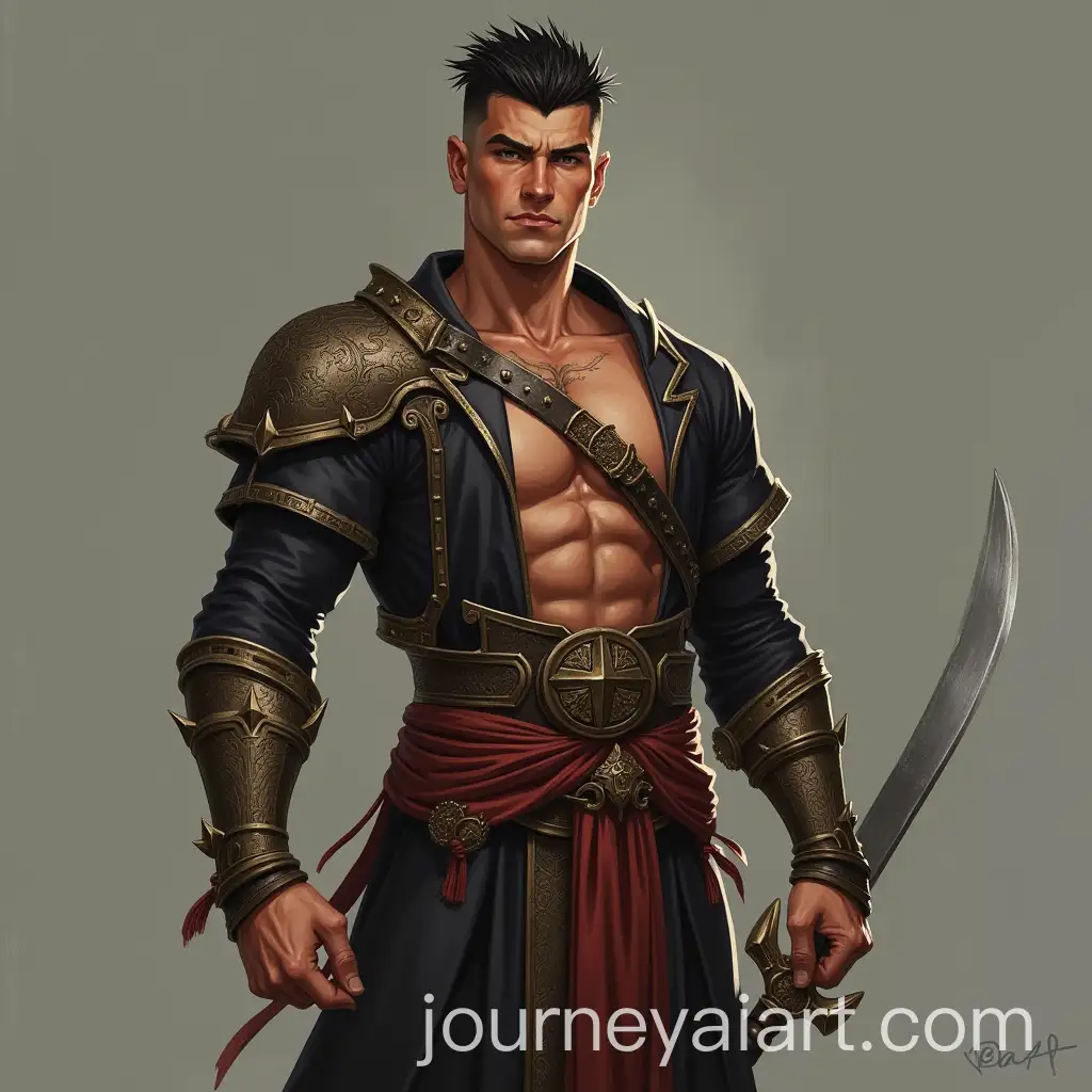 Portrait-of-a-Male-Character-with-Detailed-Facial-Features