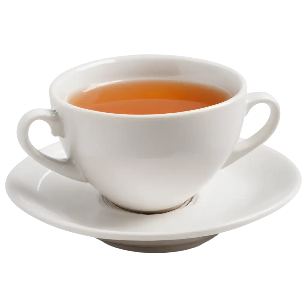 White-Cup-with-Tea-on-Saucer-PNG-Image-for-Clean-and-Crisp-Visuals