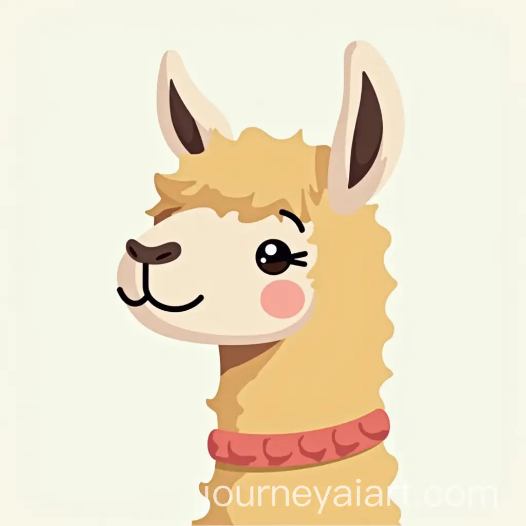 Simple-and-Happy-Llama-Logo-Design