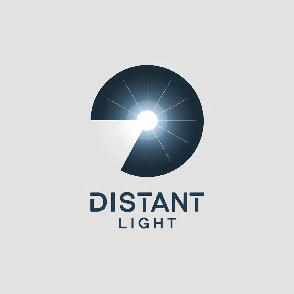 LOGO Design For Distant Light Minimalistic Blik Vector Logo for the Automotive Industry