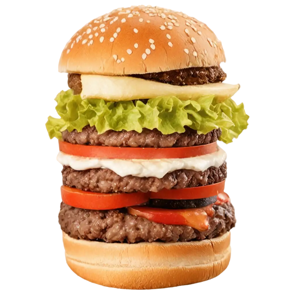 Delicious-and-Tasty-Only-Burger-PNG-Image-for-Your-Design-Needs