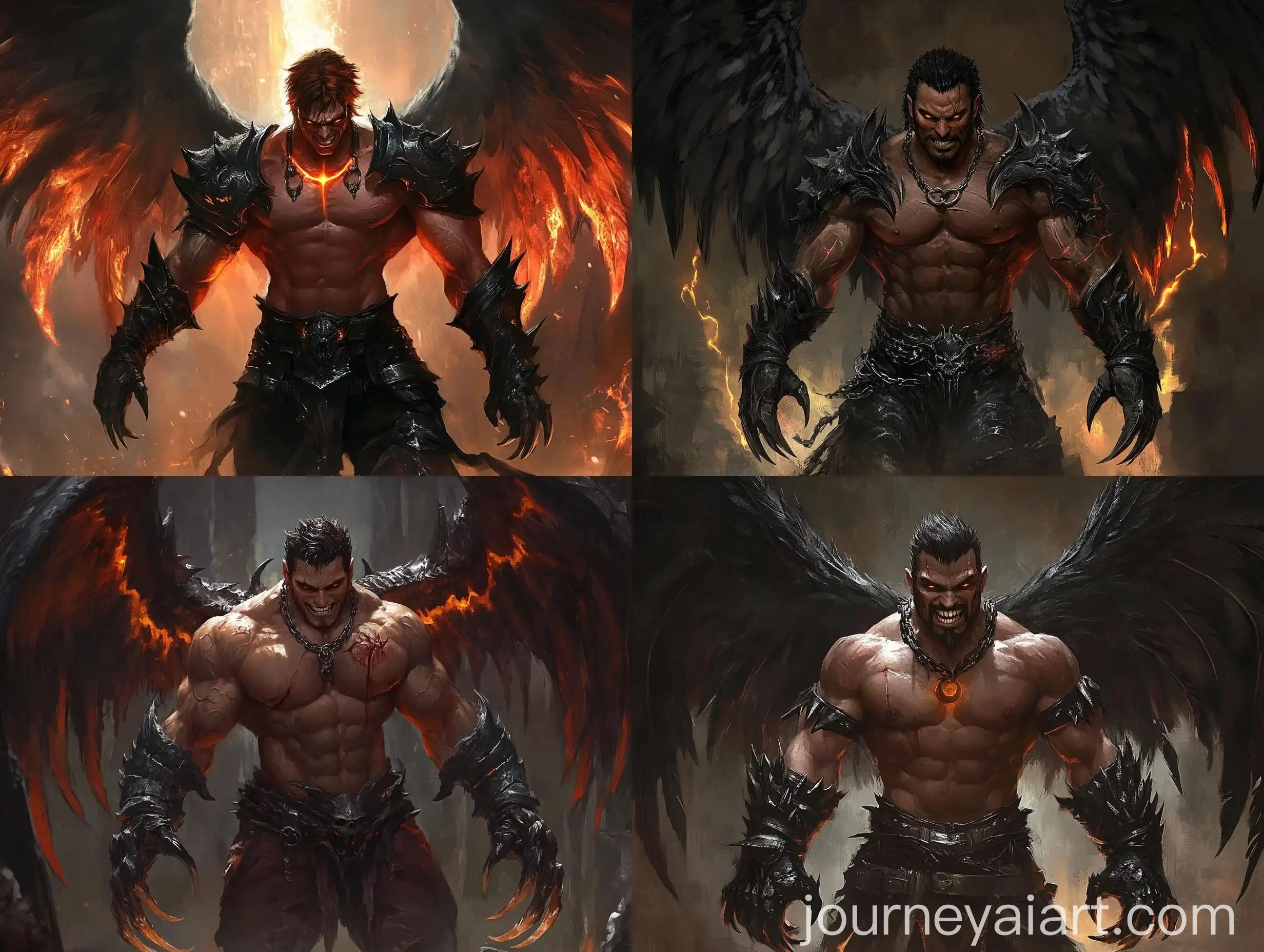 Muscular-Angel-Warrior-with-Reddish-Skin-and-Black-Steel-Wings