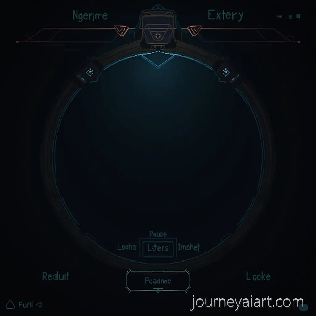 Dark-theme-video-game-UIDark-Themed-Video-Game-UI-Interface-Frames-with-Futuristic-Design