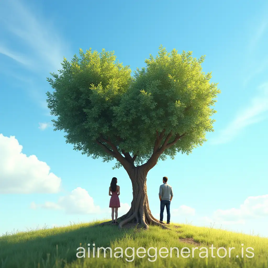 HeartShaped-Olive-Tree-with-CoupleAI-Image-Prompt-Expansion-Under-Bright-Sunny-Sky