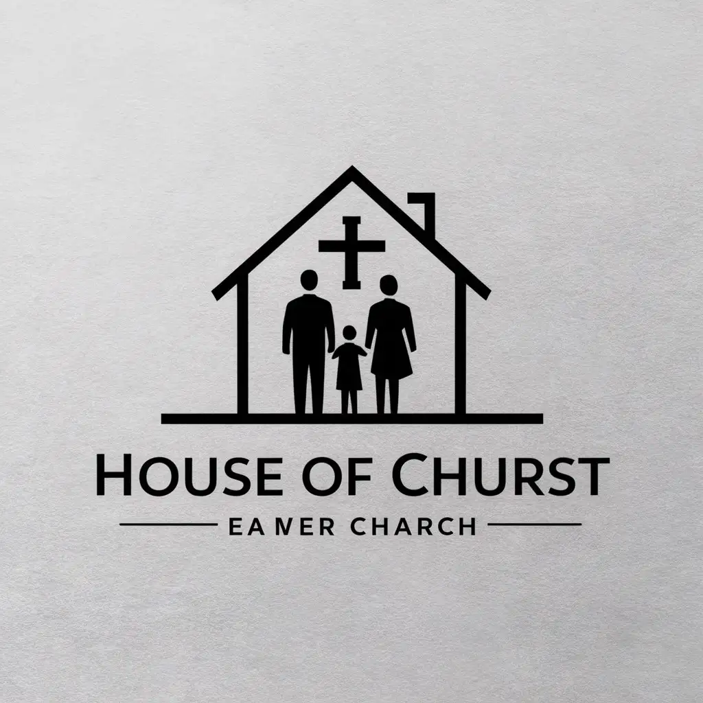 LOGO-Design-for-House-of-Christ-Family-in-Church-Setting-with-Clear-Background