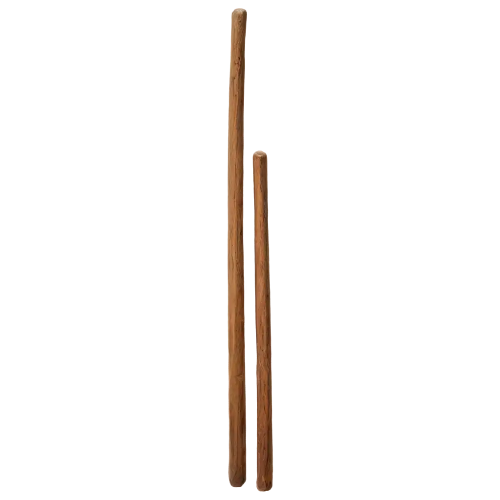 standing wooden stick