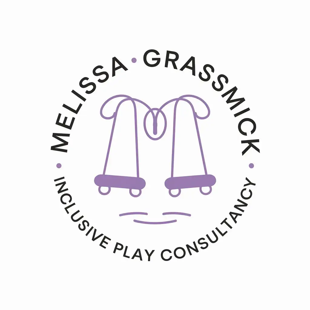 LOGO Design for Melissa Grassmick Inclusive Play Consultancy Purple Swings for Education