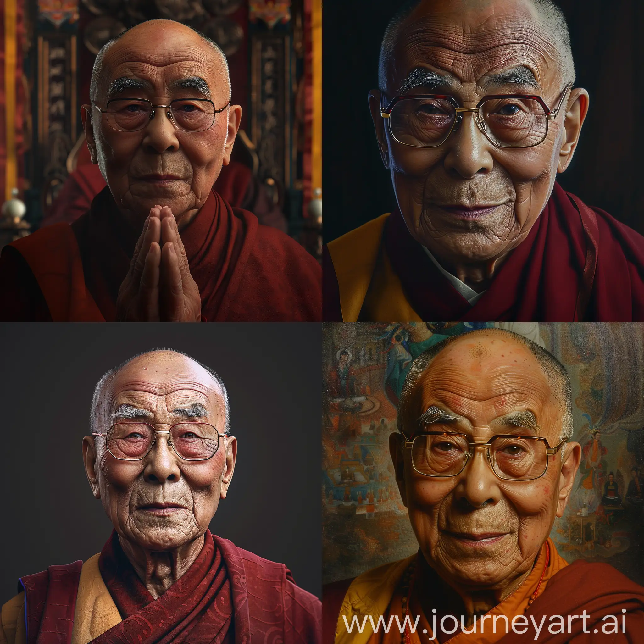 Hyper-Realism-Portrait-of-Kalmyk-Dalai-Lama-in-Ultra-HD