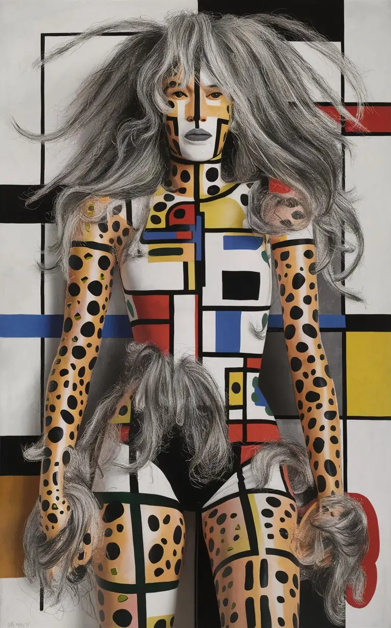 Conceptual-Hair-Art-with-Body-and-Leg-Hair-Inspired-by-Mondrian-and-Kusama