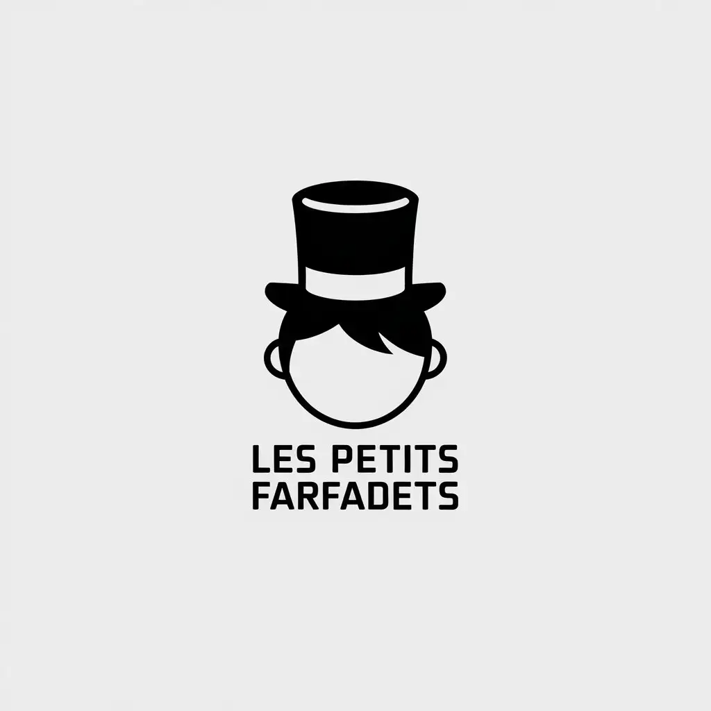 LOGO Design for Les Petits Farfadets Minimalistic Vector Logo Featuring Kids for Home Family Industry