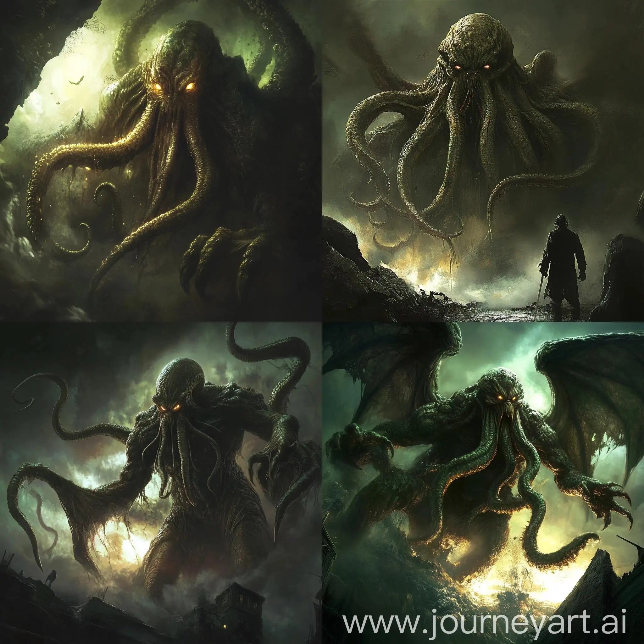 Cthulhu-Alien-God-Monster-Devouring-Planet