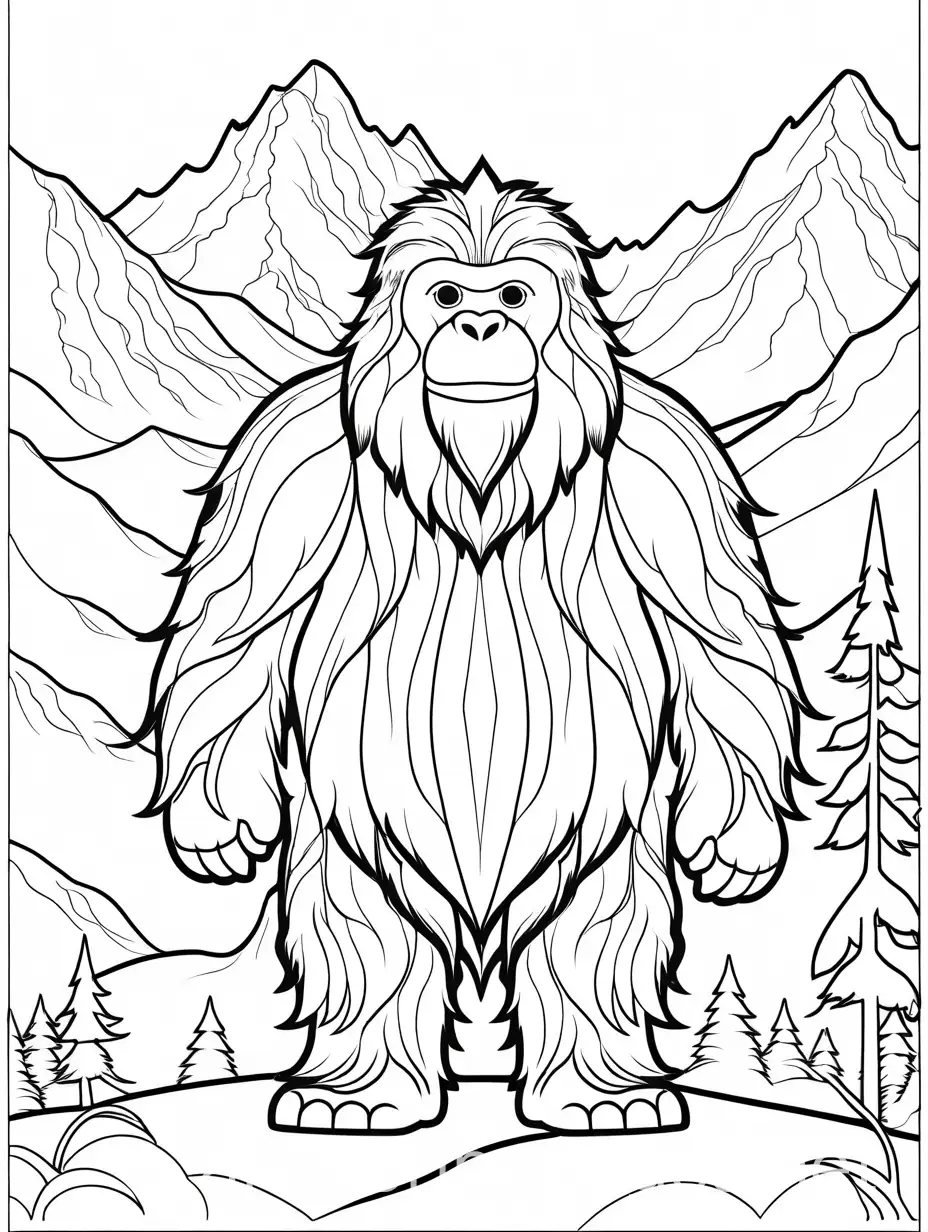 Yeti-in-the-Mountains-Coloring-Page-for-Kids