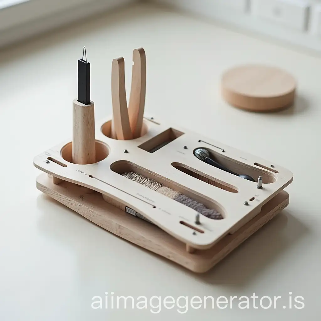 Futuristic-Minimalist-Sewing-Tool-Kit-Desk-Attachment-with-Organized-Sections