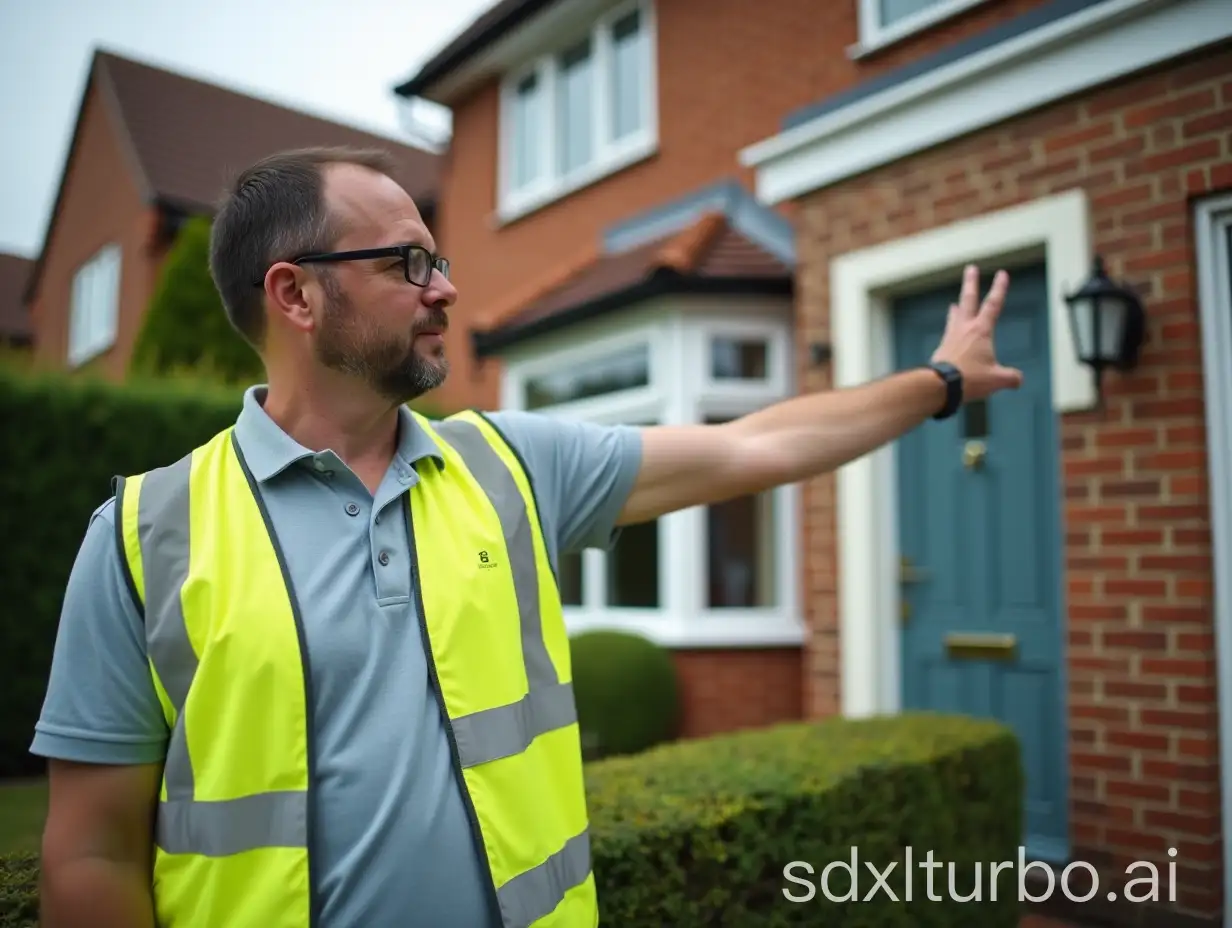 Surveyor-in-Action-Realistic-Suburban-British-House-Scene