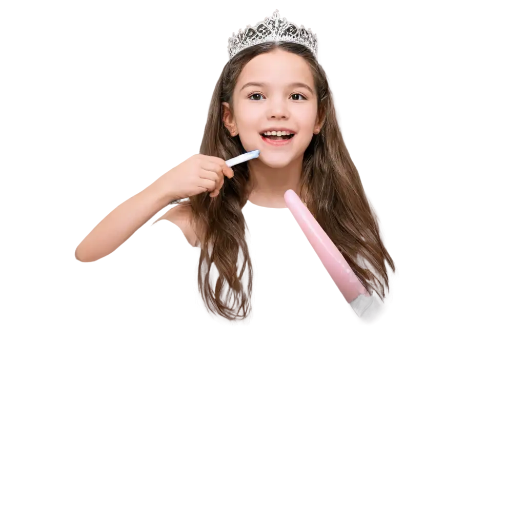 Princess-Brushing-Teeth-PNG-Royalty-in-Daily-Routine