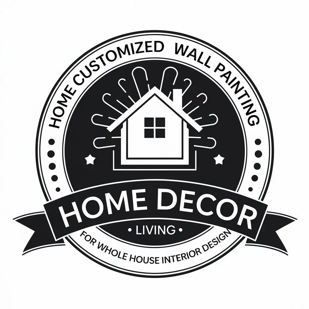 LOGO-Design-for-Home-Customized-Wall-Painting-Simple-Living-Theme