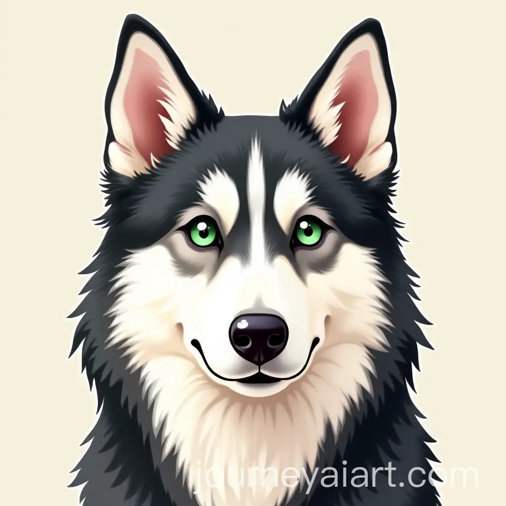 Australian-Shepherd-and-Husky-Mix-Dog-with-Green-Eyes