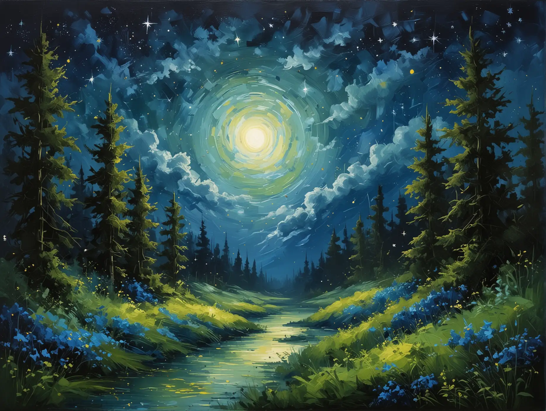 Vibrant-Starry-Night-Sky-Painting-with-Bold-Brushstrokes