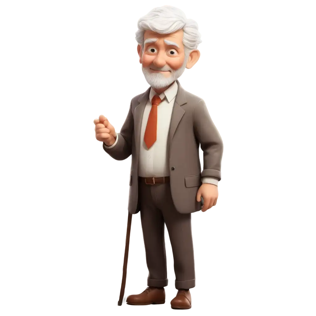 PNG-Image-Usage-AnalysisWhiteHaired-Old-Person-Cartoon-PNG-HighQuality-Image-for-Versatile-Usage