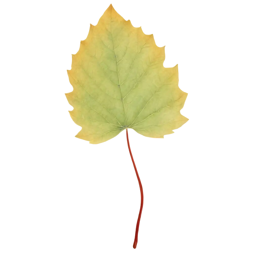 Autumn leaf superrealistically