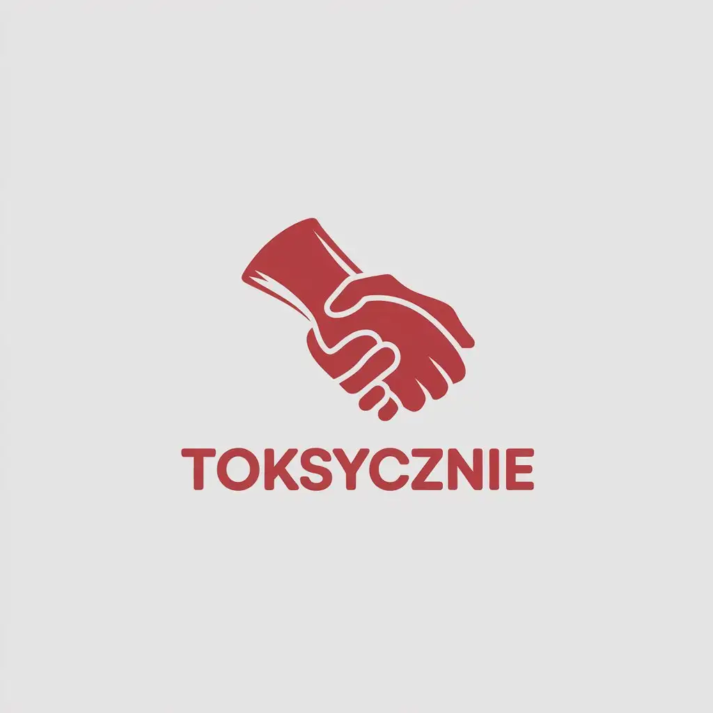 LOGO Design for ToksyczNIE Minimalistic Vector Logo Symbolizing Toxic Relationships in Education