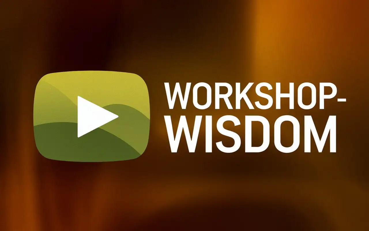 YouTube Logo Design with Workshop Wisdom Theme