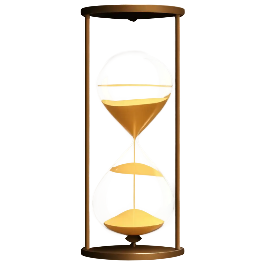 Stunning-Golden-Hourglass-Time-PNG-for-Enhanced-Digital-Visuals