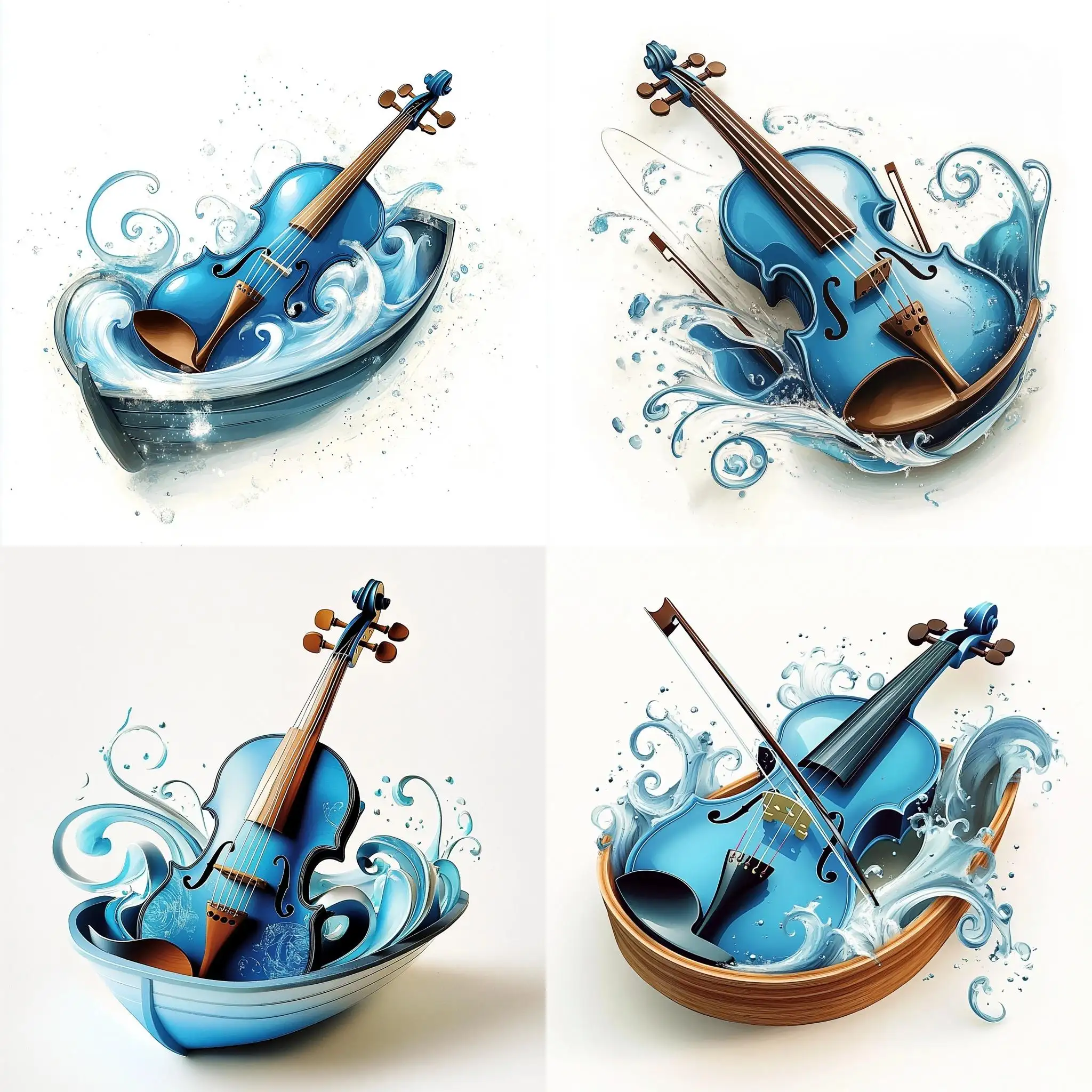 Violin-Boat-Floating-on-Waves-Childrens-Book-Illustration
