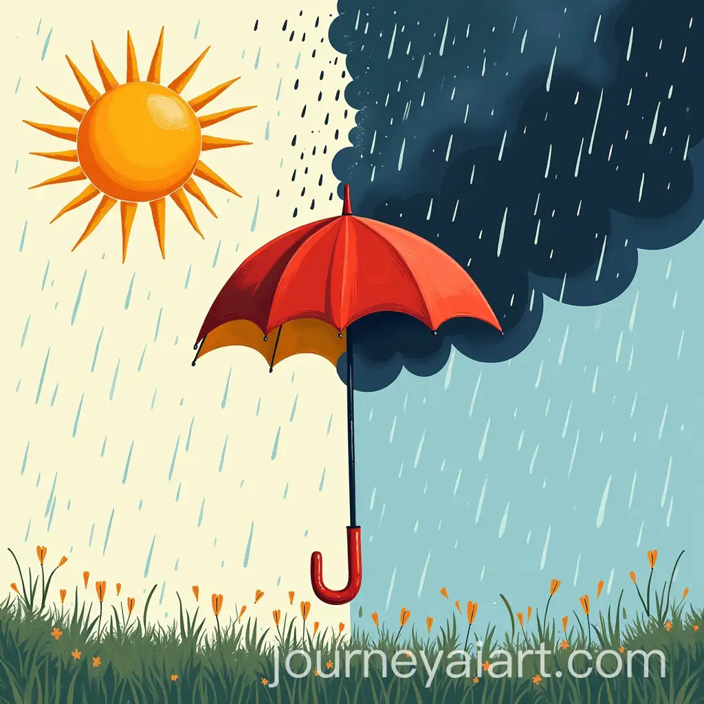 Vibrant-British-Weather-Showdown-Sunny-Skies-Clash-with-Rainy-Clouds