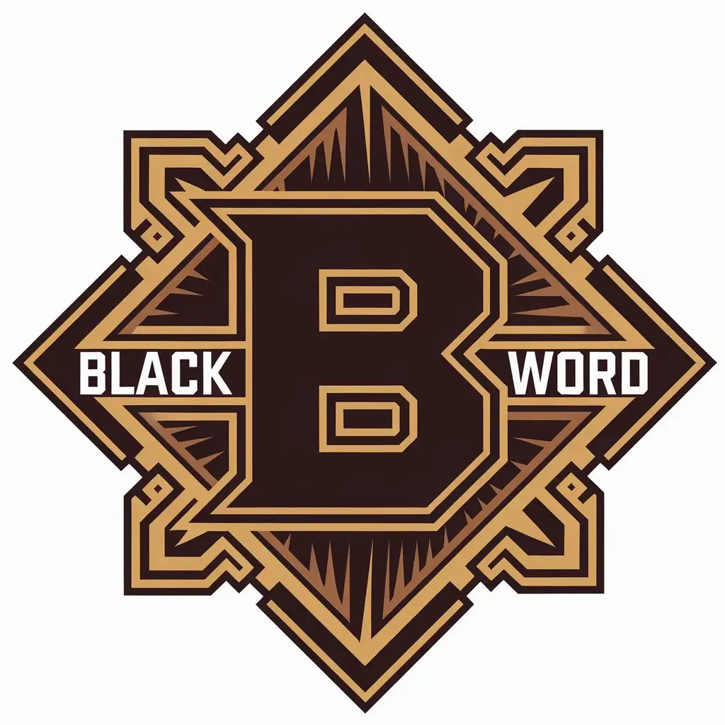 a vector logo design,with the text "Black Word", main symbol:Bw,Moderate,be used in Entertainment industry,clear background