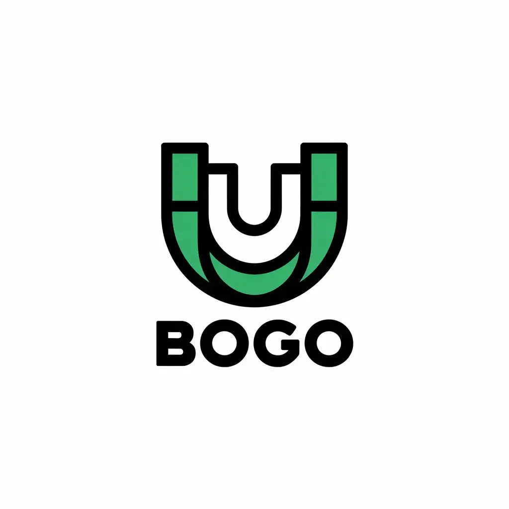 LOGO Design for Bogo Vector Logo with Letter U for Internet Industry Clear Background