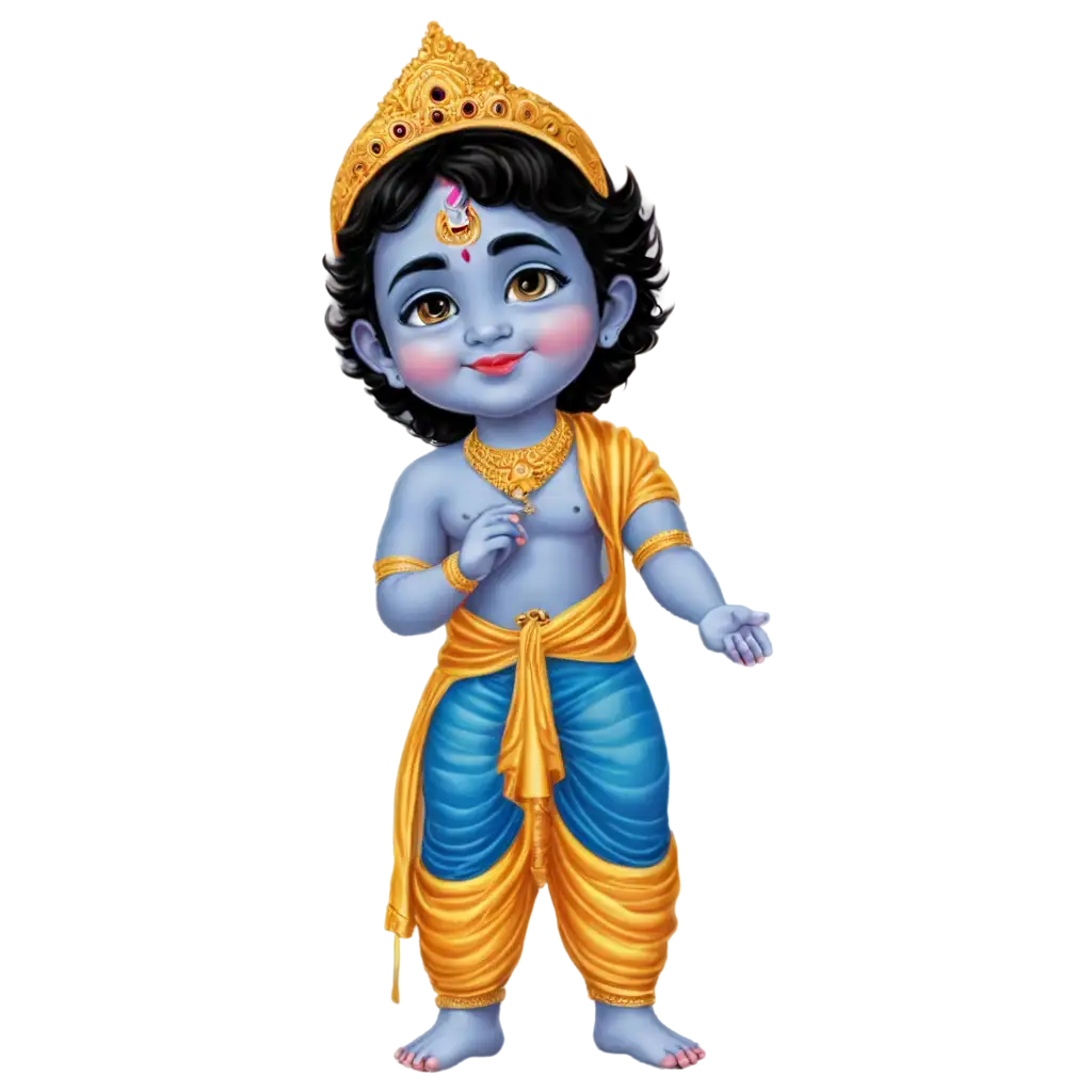 Little-Krishna-PNG-Image-Exquisite-Artwork-for-Online-Use