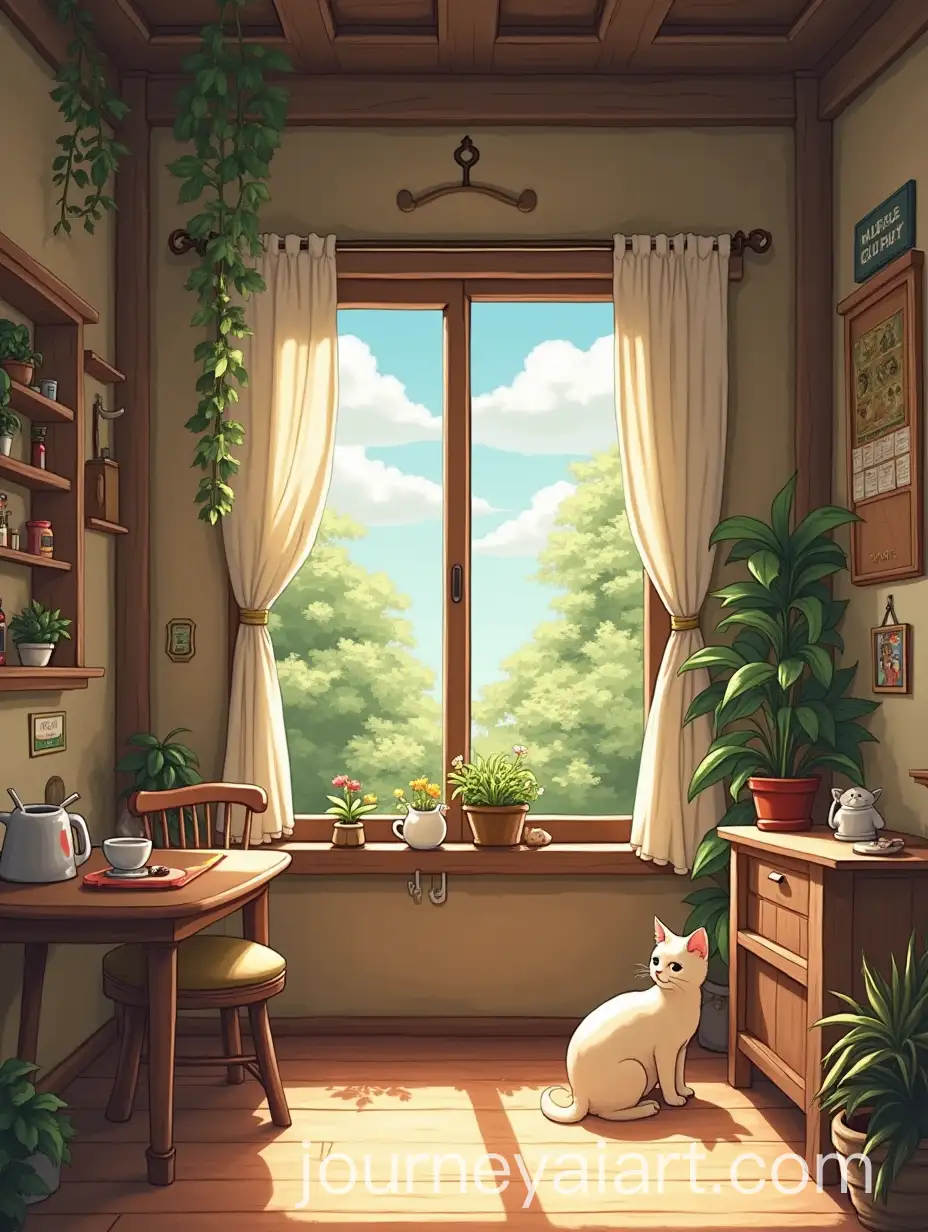 Cozy-Studio-GhibliStyle-Coffee-House-Cat-Sanctuary