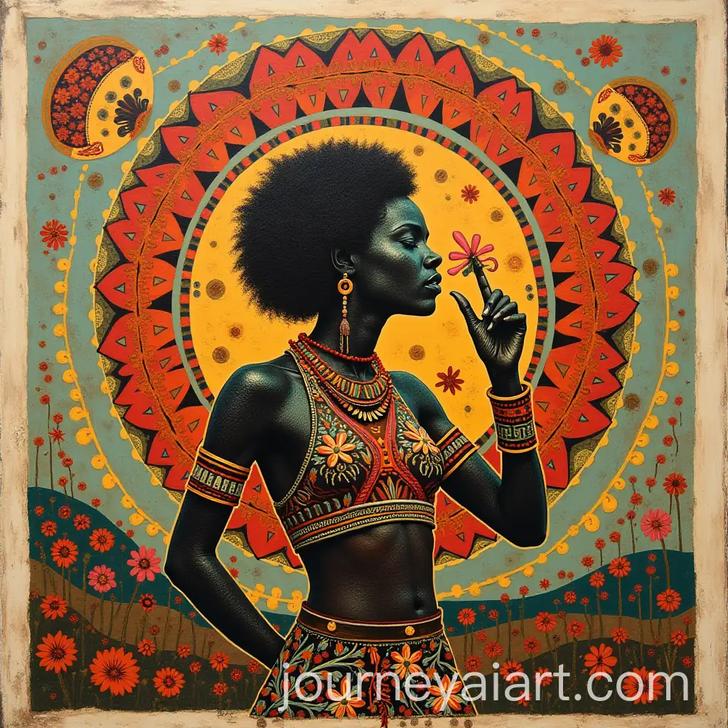 Traditional-Ethiopian-Zedo-Art-with-Vibrant-Colors-and-Intricate-Patterns