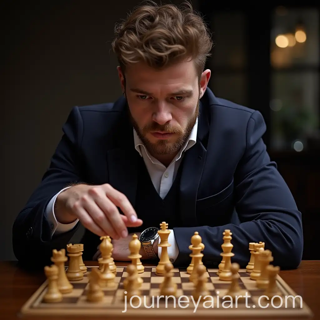 Everton-Captain-Seamus-Coleman-Playing-Chess-in-a-Relaxed-Setting