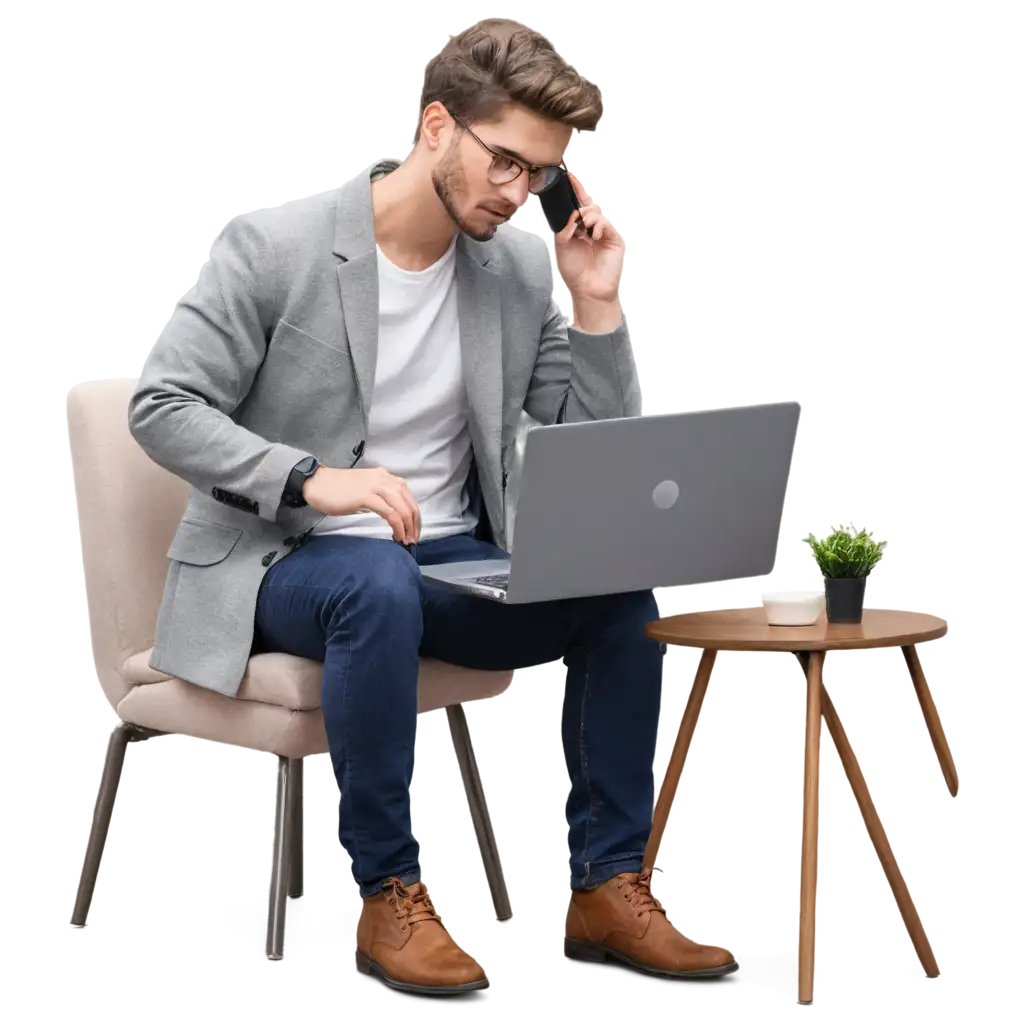 Modern-Man-Working-with-Computing-in-Office-Room-HighQuality-PNG-Image