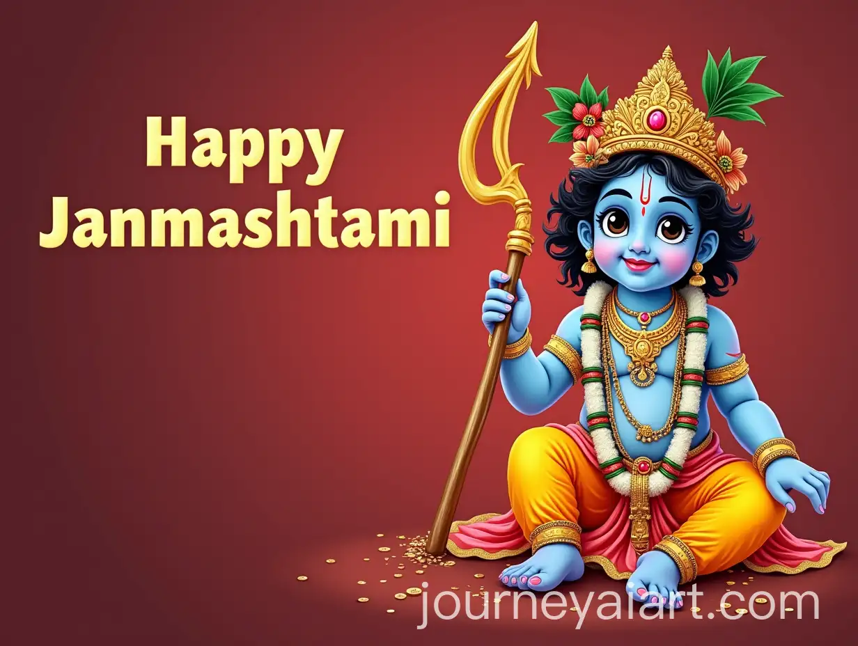Happy-Janmashtami-Beautiful-Krishna-Quote-in-Hindi-with-Lord-Krishna-as-a-Child