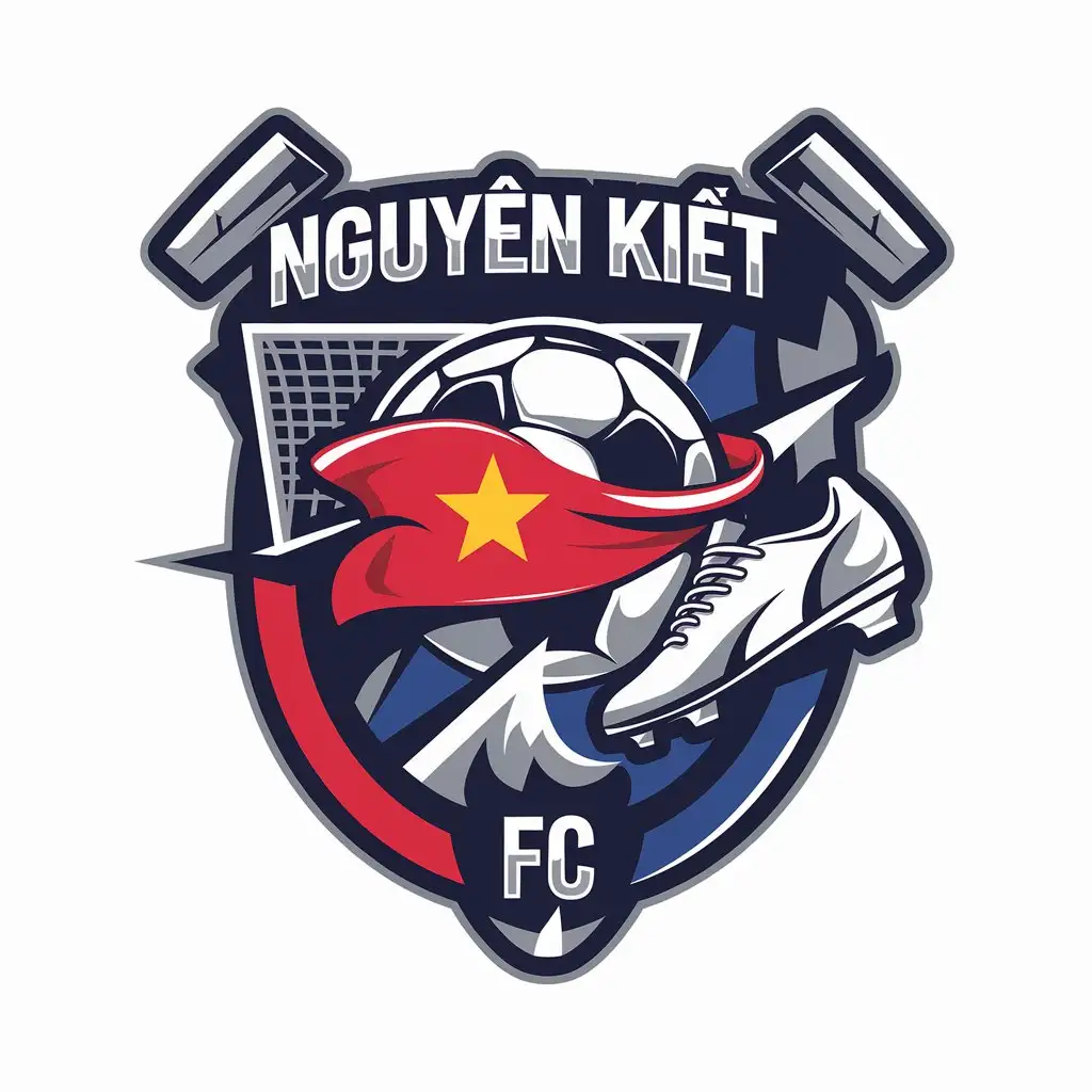 LOGO-Design-For-Nguyen-Kiet-FC-Soccer-Theme-with-Vietnamese-Flag