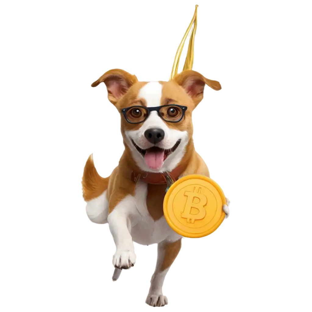 Bitcoin-Dog-PNG-Image-Unique-CryptocurrencyInspired-Design-for-HighQuality-Visuals