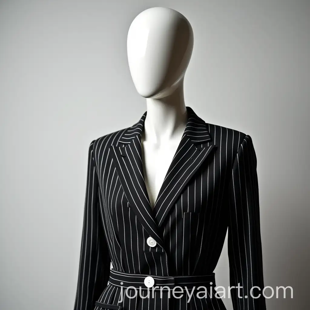 Mannequin-in-BlackandWhite-Striped-Blazer-with-Dramatic-Lighting