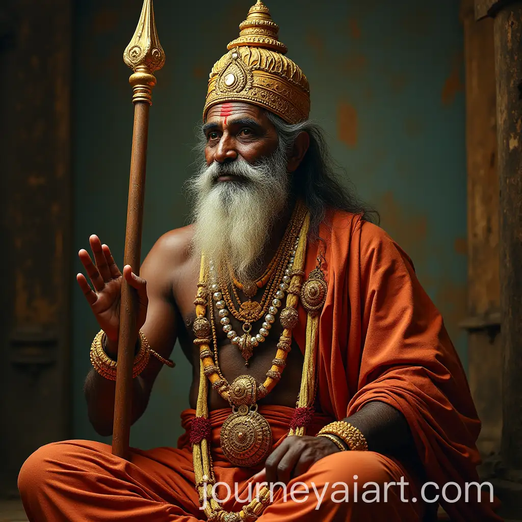 Elderly-Lord-Venkateswara-Swamy-Portrait-in-Traditional-Setting