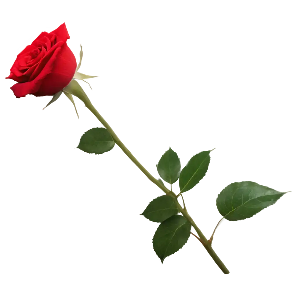 Beautiful-Red-Rose-with-3-Leaves-PNG-Image-for-Stunning-Visuals-and-Designs