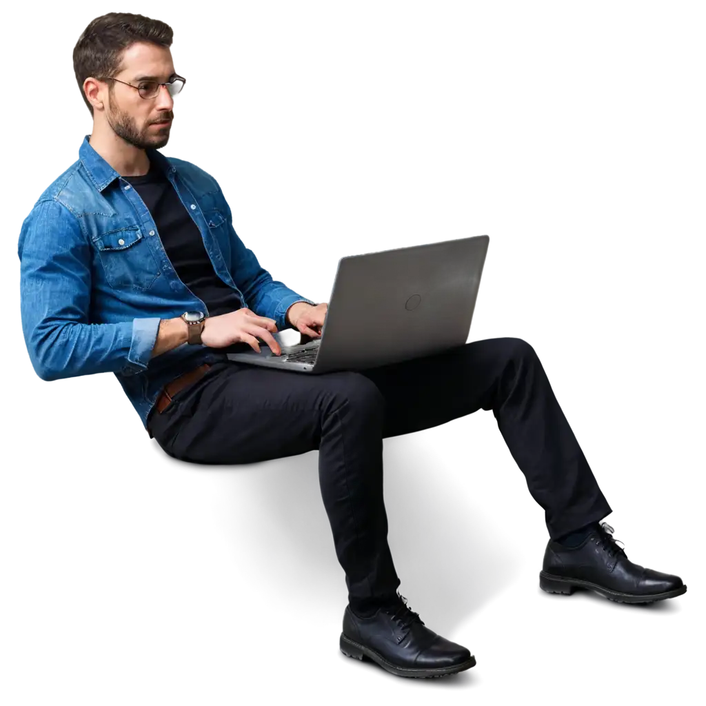 Engineer-on-Computer-HighQuality-PNG-Image-for-Enhanced-Digital-Artistry