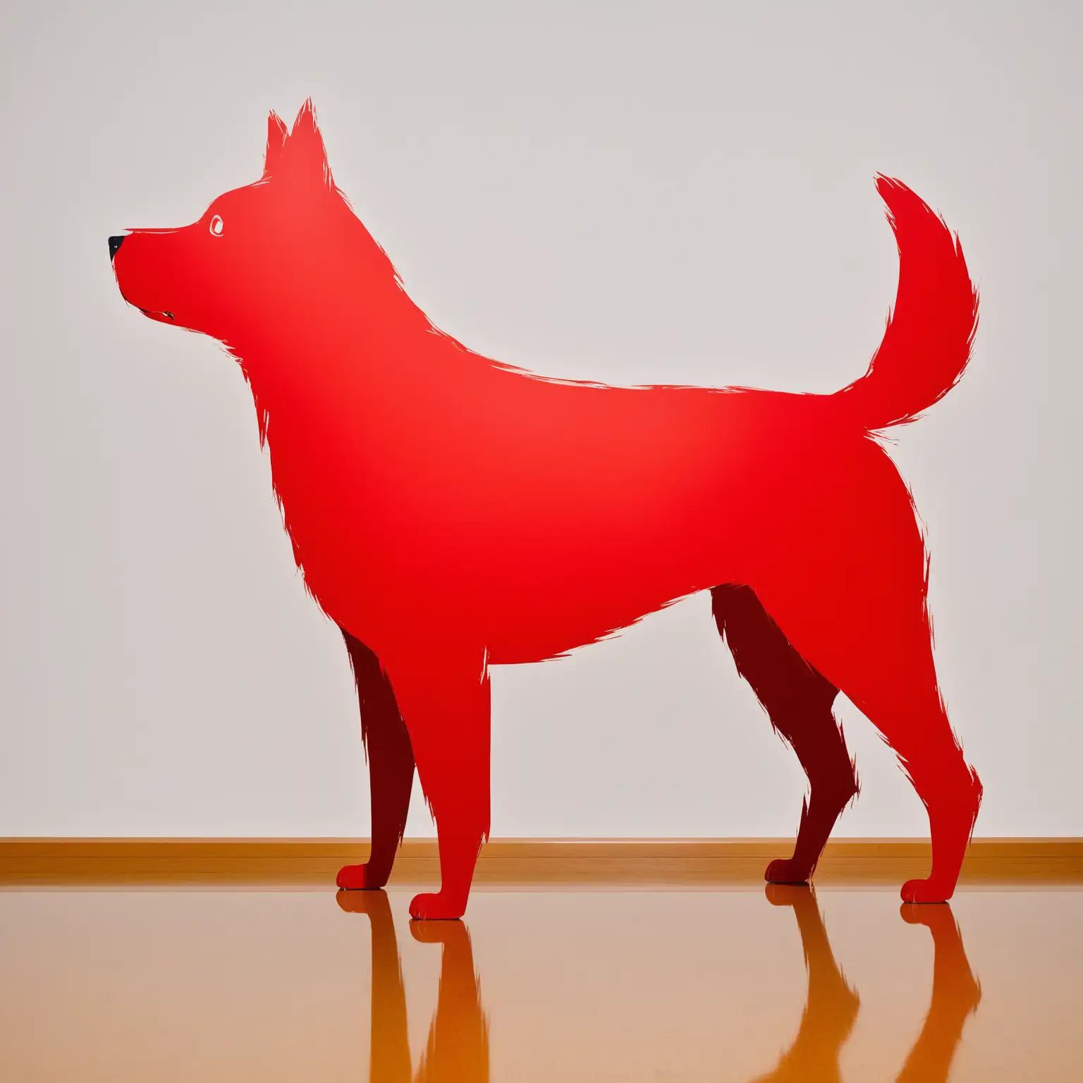 Red-Dog-Standing-on-Two-Legs-in-the-Shape-of-Chiba-Prefecture