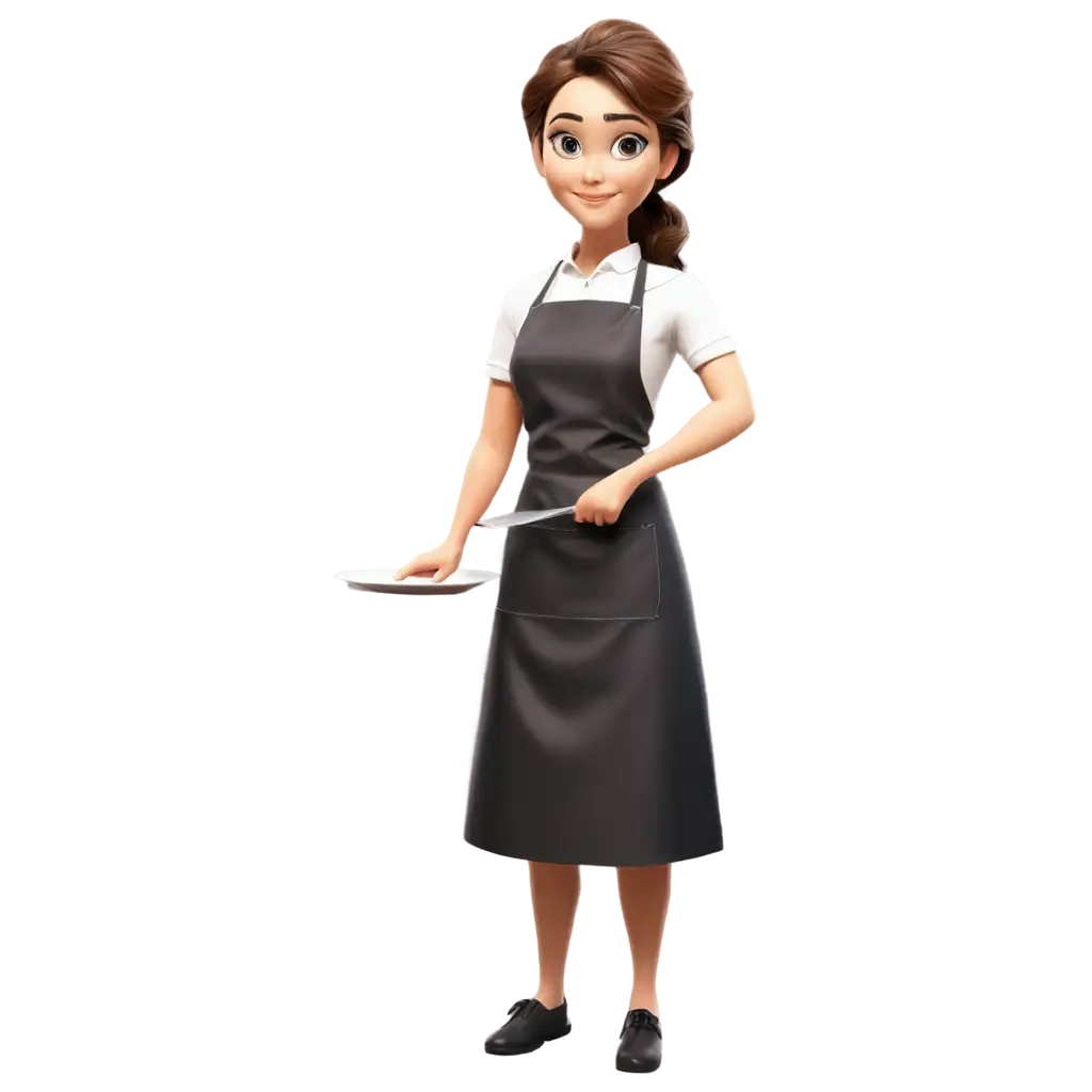 Professional-PNG-Image-Woman-Chef-in-Black-Apron