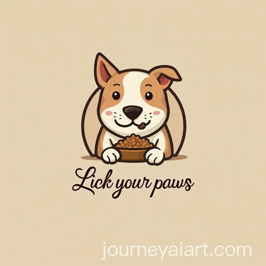 Natural-Food-for-Cats-and-Dogs-Lick-Your-Paws-Logo-Design